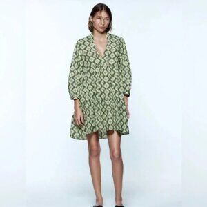 Zara Mini Cadie Dress Green